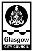 Glasgow council black and white logo Glasgow council black and white logo